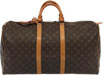 Louis Vuitton Pre-owned Weekend Bags, female, Brown, Size: ONE SIZE Pre-owned Monogram Keepall Duffle Bag