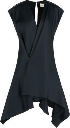 Khaite Merith Dress In Acetate And Black Viscose