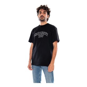 Carhartt Work in Progress Camiseta S/S Limn Script - Tops - Hombre - Negro - XL