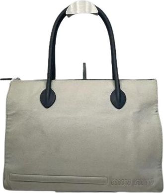 Miu Miu Pre-owned Tote Bags, female, Beige, Size: ONE SIZE Pre-owned Tote Bag