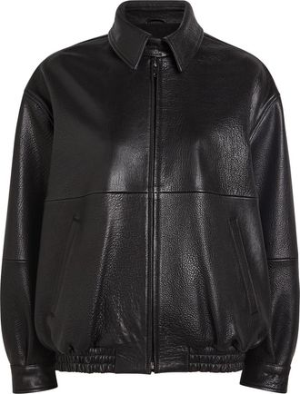 Nour Hammour Doran Leather Jacket - Black - S (UK8-10 / S)