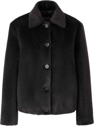 PESERICO button jacket - Black