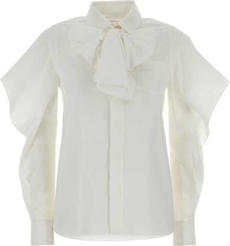 sacai Off White Regular Solid Shirt