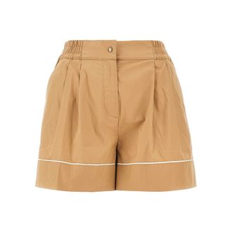 Moncler Cotton-blend high-rise shorts Woman 40
