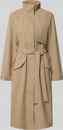 Rains Regular Fit Mantel mit Stehkragen Modell Suva in Beige, Gr&ouml;&szlig;e XL