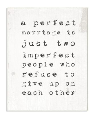 Stupell Industries A Perfect Marriage