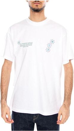 Carhartt Work in Progress C Trip T-Shirt - Heren - T-shirts - Wit - L - Katoen - Tops