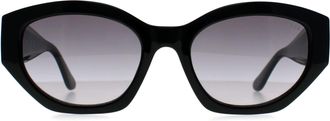 Guess GF6164 01B glanzend zwart grijs gradiënt zonnebril