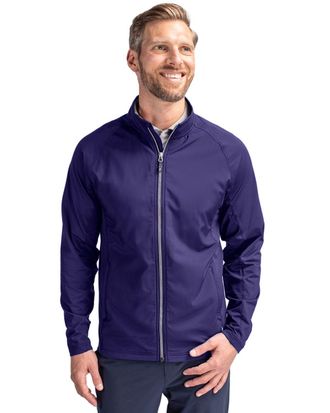 Cutter & Buck Adapt Eco Knit Hybrid Recycled Mens Full Zip Jacket