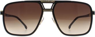 Carrera Aviator Mens Black Gold Brown Gradient 1071/S Metal - One Size