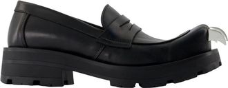 Charles Jeffrey Loverboy LOVERBOY by Charles Jeffrey, Loafers, female, Black, Size: 10 US Moccasin Moggies With Claws