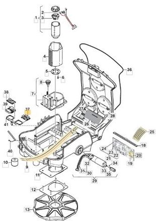STIGA Sports Tarjeta Cubo Robot Cortac&eacute;sped Modelos Autoclip527 Original Stiga 1126-1474-01