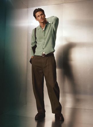 Le 31 Mens Velvety twill chinos Madrid fit - Barrel