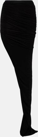 Rick Owens Edfu ruched maxi skirt