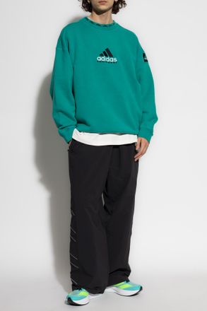 adidas Sweatshirt With Embroidered Logo, Mens, Green