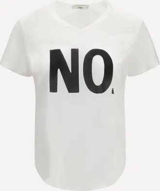 Fendi T-shirt in jersey con stampa Noi Woman XS