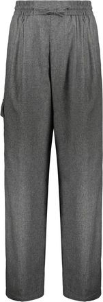 Yves Salomon Losse broek - Dames - Sweatpants - Grijs - 2XS - Polyester - Broeken