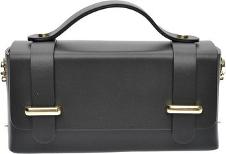 Isabella Rhea Zwart Rundleer Tas