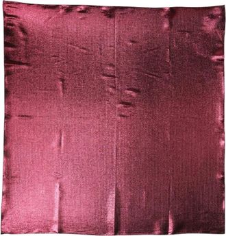 Dolce & Gabbana Pocket Scarves, male, Pink, Size: ONE SIZE Metallic Silk Square Foulard Scarf