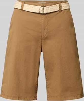 Soyaconcept Bermudas mit G&uuml;rtel Modell ROVENA in Khaki, Gr&ouml;&szlig;e 34