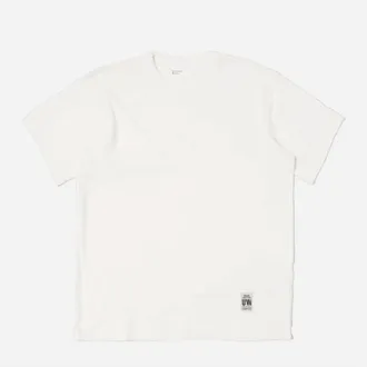 Universal Works Mens Single Jersey Core Tee In Ecru