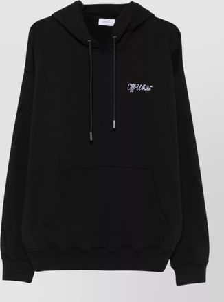 Off-white logo print hoodie