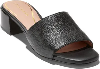 Cole Haan Calli Block Heel Leather Sandal
