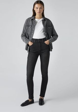 Levi's Vaqueros Skinny retro de tiro alto - Mujer - 23X28 - Negro / Real Time