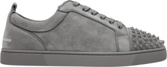 Christian Louboutin Louis Jr Spikes Canopy - Heren - Sneakers - Grijs - 41 EU - Leer - Schoenen