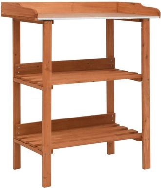 vidaXL Plant Stand 76x37x89 cm Firwood Vidaxl