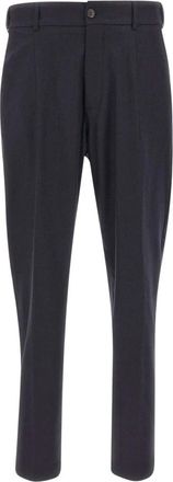 Eleventy Rechte broek - Heren - Broeken - Blauw - Maat: XL Wol