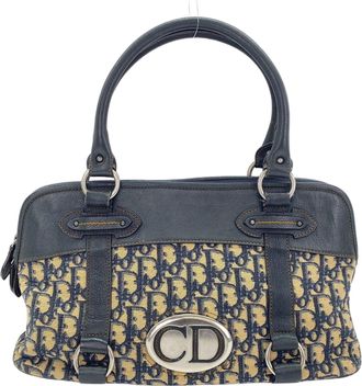Dior Trotter Navy Trotter Tote Bag (Pre-Owned)