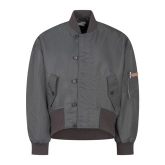 J.W.Anderson Chaqueta Bomber con Dobladillo con Ribete Oversize - Jackets - Hombre - Gris - S