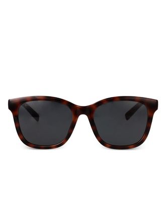 Gucci square-frame sunglasses - women - Acetate - 55 - Brown