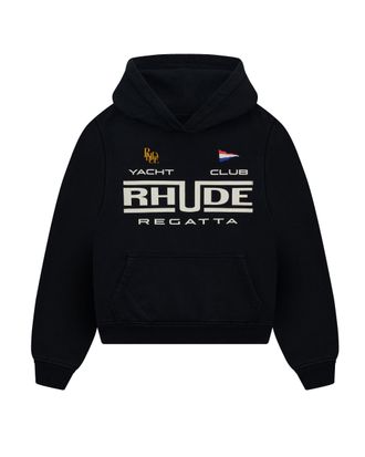 Rhude Regatta Vintage Sweatshirt In Black And White