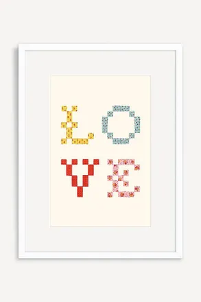 Artfully Walls Love Applique Quilt Wall Art