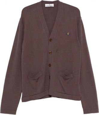 Vivienne Westwood Cardigans, male, Brown, XL, Alex Cardigan in Truffle Color