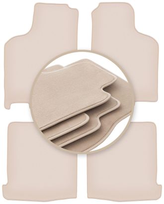 OEM Alfombrillas Beige Premium Para Volkswagen Lupo 3l Hatchback 1997-2005