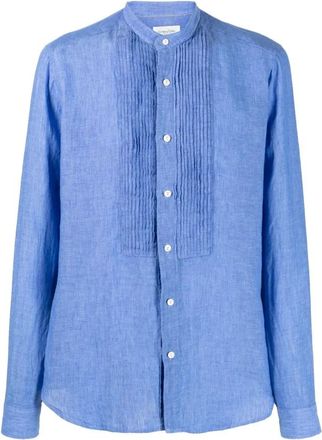 Tintoria Mattei Heren, Overhemden, Blauw, Maat: 2XL Denim