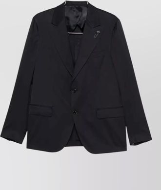 Lardini cotton single-breasted suit jacket