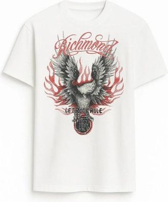 John Richmond T-shirt - Heren - T-shirts - Wit - M - Tops