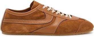 Dries Van Noten Panelled Leather and Suede Sneakers - Tan - 44 (IT44 / UK10)