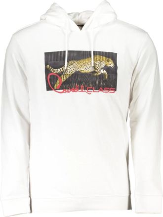 Cavalli Hoodie Wit Lange Mouw Logo - Heren - Hoodies - Wit - 3XL - Hoodies & sweatvesten