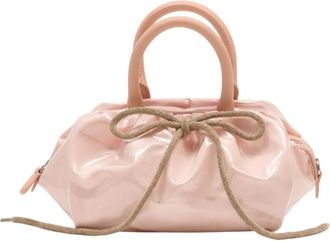 Simone Rocha Handbags, female, Pink, Size: ONE SIZE Mini Gathered Top Handle Bag