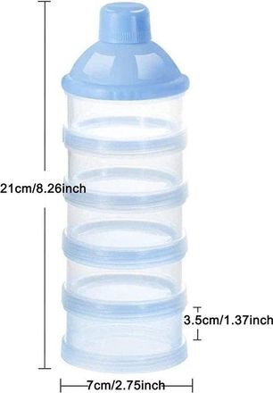OEM Dispensador De Leche En Polvo Para Beb&eacute;s, Recipiente Port&aacute;til De 5 Niveles Para Alimentos, Caja De Almacenamiento Pr&aacute;ctica