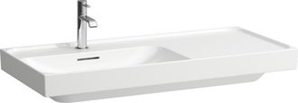 Laufen Laufen Lavabo Meda, Empotrable, Repisa Derecha, 1000x460mm, Sin