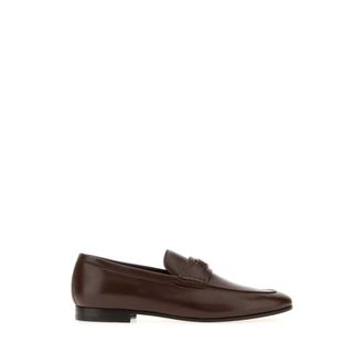 Valentino Garavani VLogo Signature Nappa Leather Loafer - male - Valentino Garavani - Loafers - Brown - 11 UK - Shoes