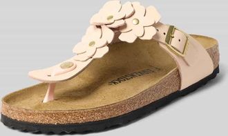 Birkenstock Zehentrenner mit floralen Applikationen Modell GIZEH in Rose, Gr&ouml;&szlig;e 37
