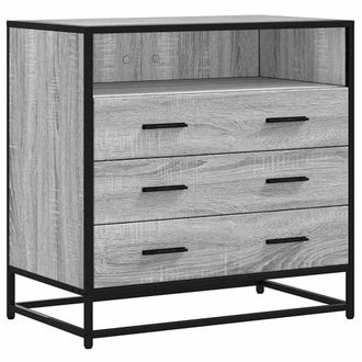 Berkfield Home Drawer Cabinet Grey Sonoma 70x41x70 cm Engineered Wood | Size: 70 x 41 x 70 cm