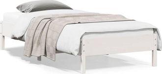 vidaXL vidaXL Letto senza Materasso Bianco 90x200 cm Legno Massello di Pino